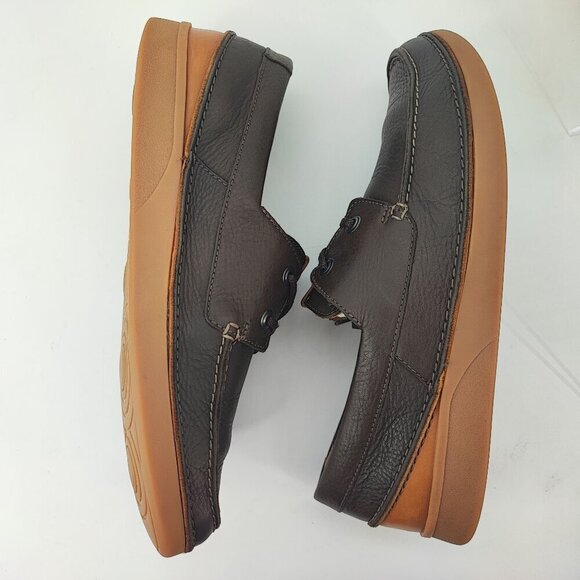 Clarks Men\'s Brown Leather Casual Loafers Shoes Size 11 main image 10